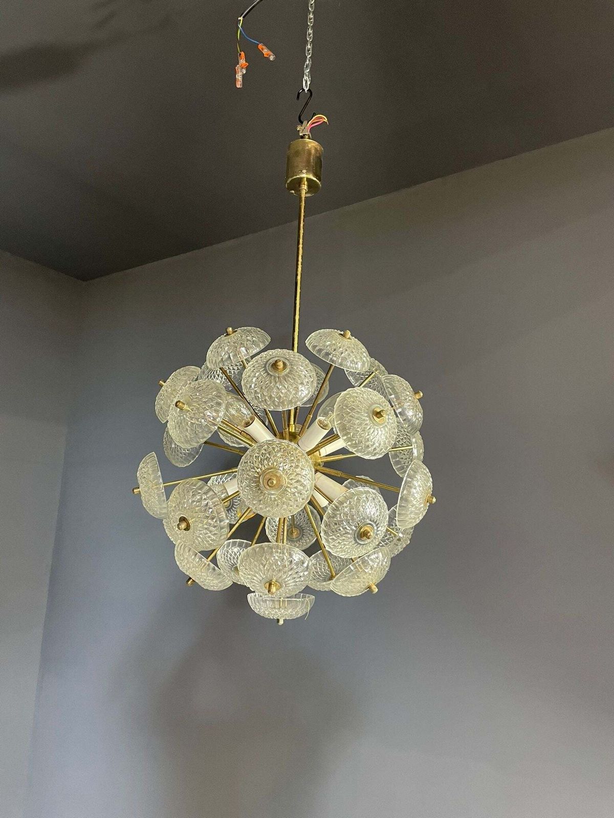photo furniture Dandelion Chandelier, Kamenický šenov, 1970s, Price Per Piece
