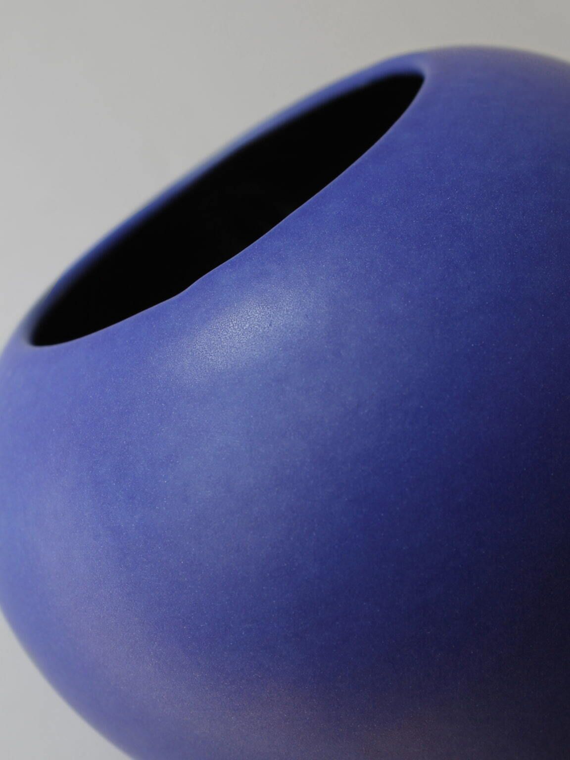German 60s Cobalt Blue Ceramic Vase photo Home Decor