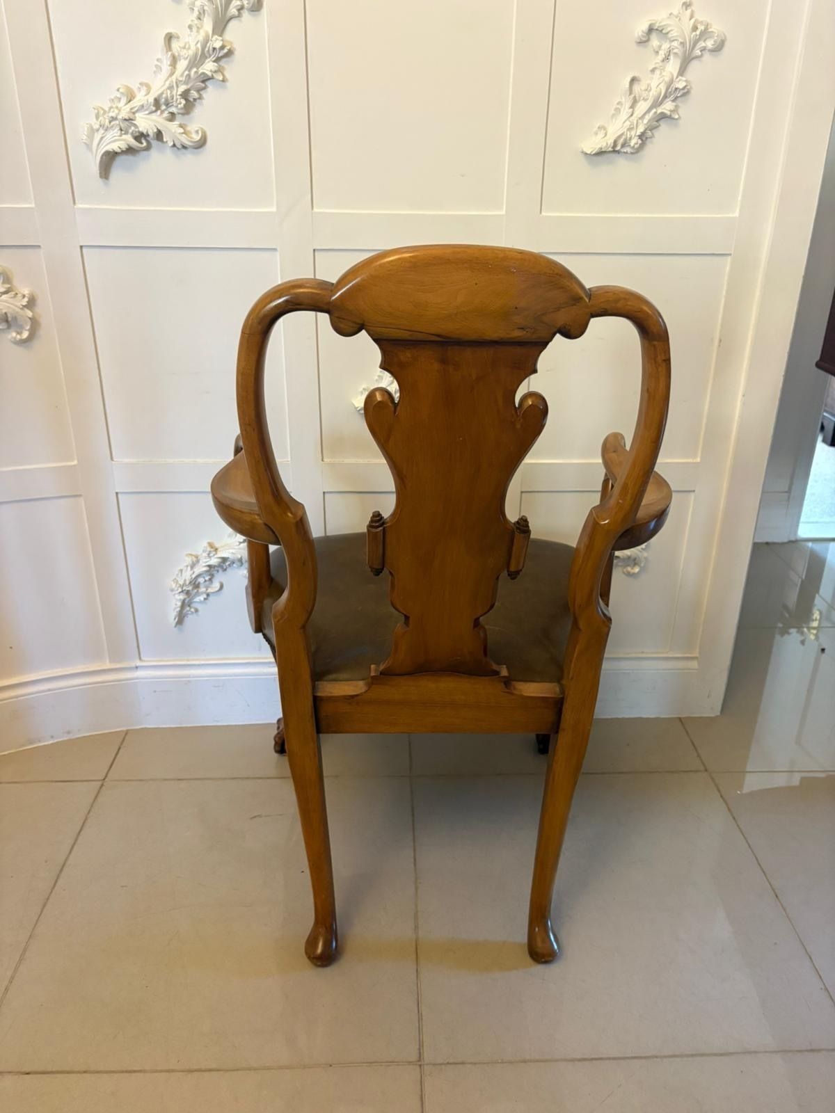 Outstanding Quality Set Of 6 Antique 19th Century Carved Walnut Dining Chairs photo for sale