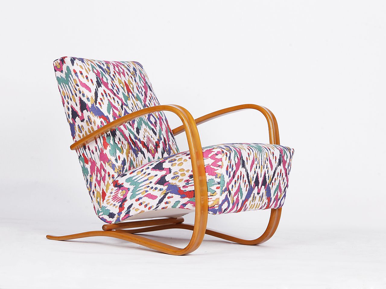 Streamline Chair H 269 By Jindřich Halabala For Spojene Up Zavody, 1930s