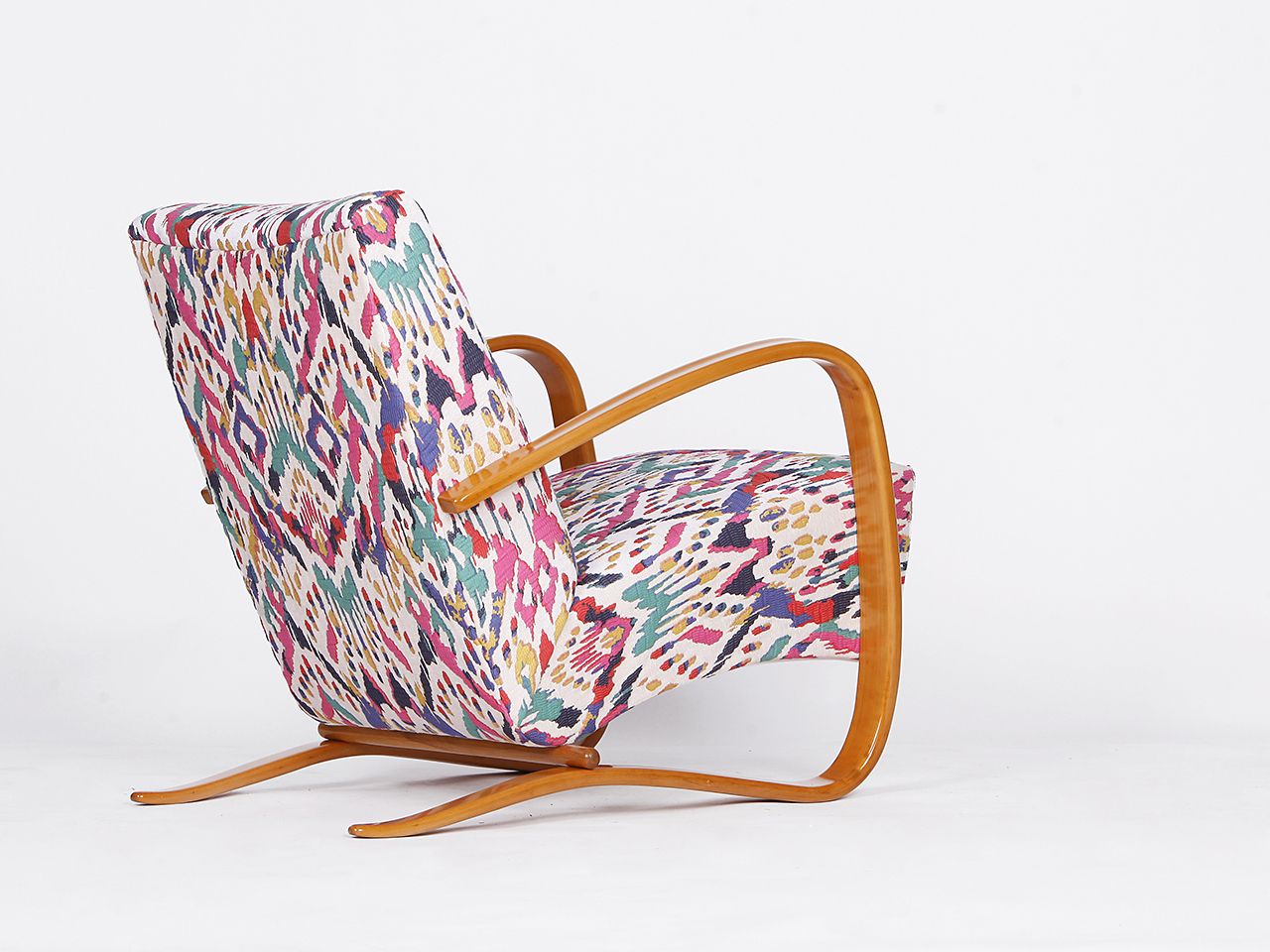 Streamline Chair H 269 By Jindřich Halabala For Spojene Up Zavody, 1930s photo 3900.0