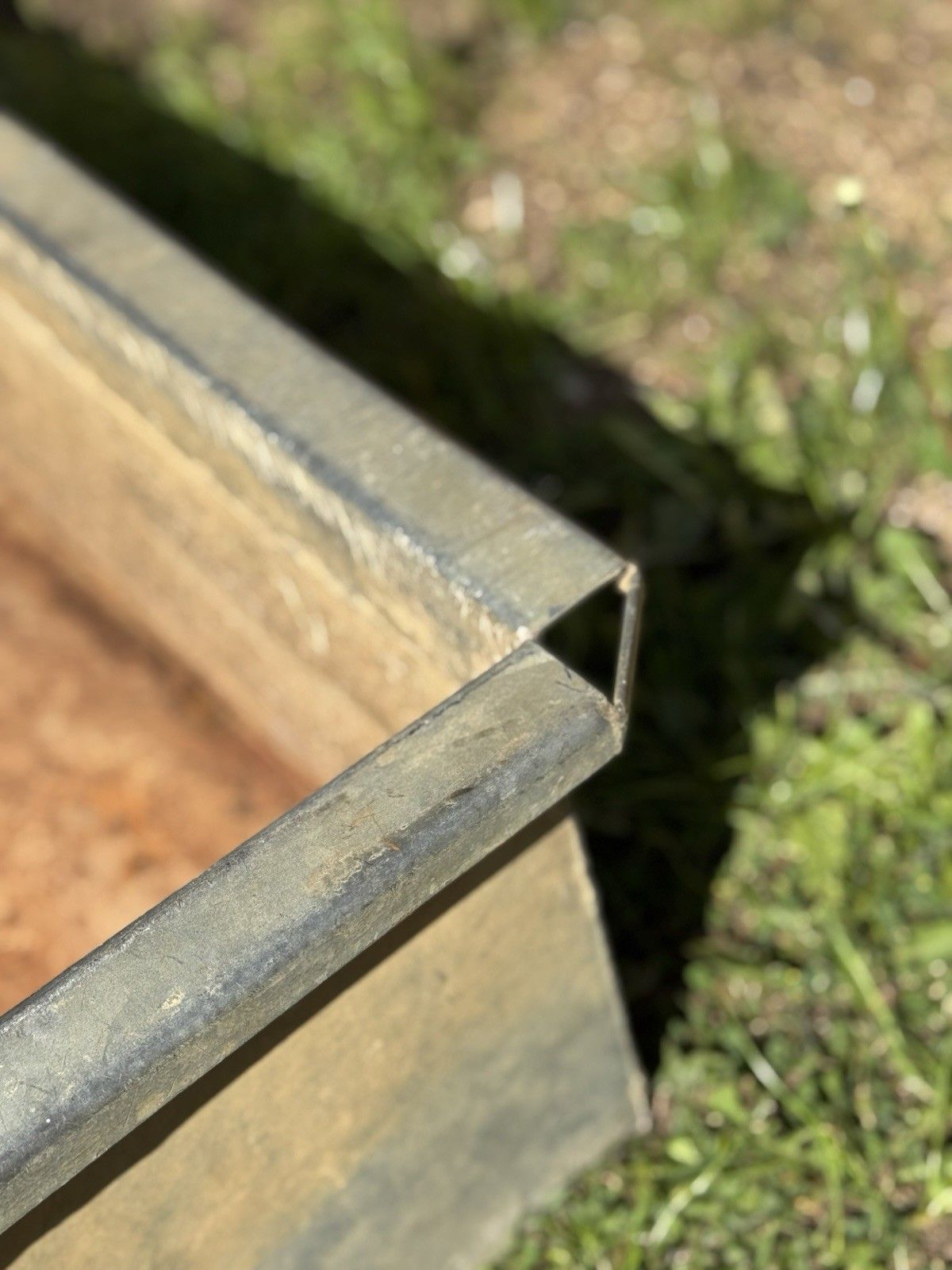 Reclaimed Galvanised Trough Large Planter /  Raised Flower Bed Plant Tree Pot Eb photo for sale