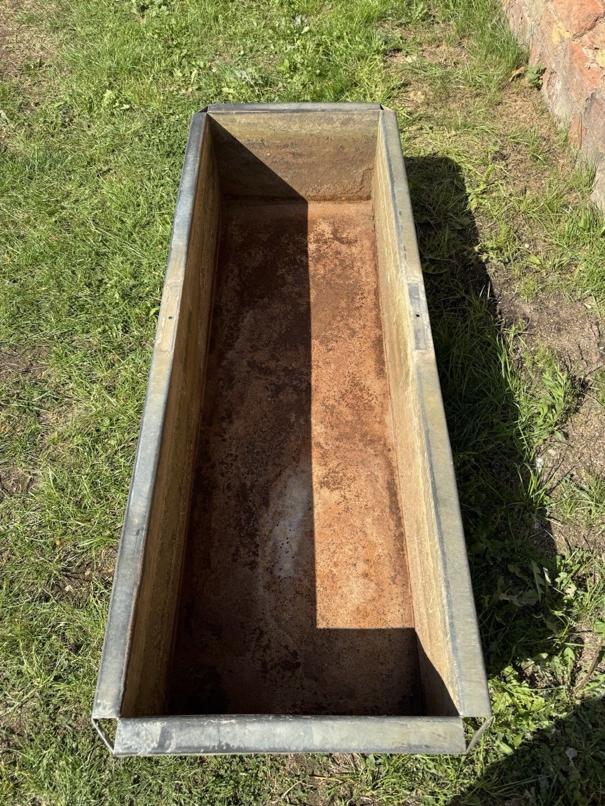 Reclaimed Galvanised Trough Large Planter /  Raised Flower Bed Plant Tree Pot Eb photo Garden Decor