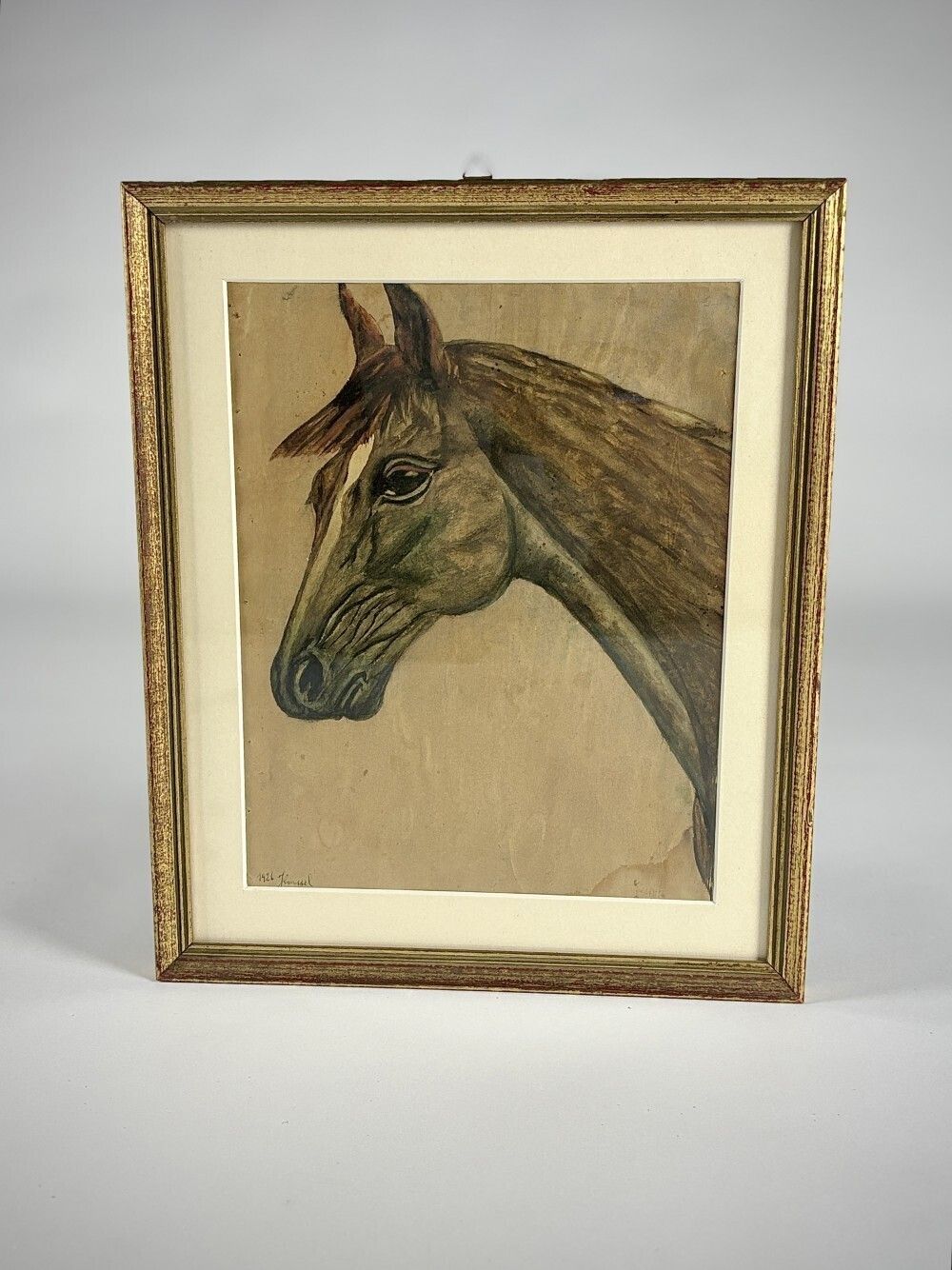 Pair Of Early 20th Century Horse Portraits photo for sale