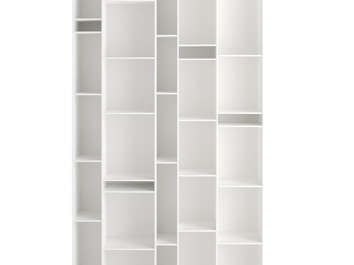 White Ramdom Shelve Par Neuland Industriedesign For Mdf Italia photo vinterior