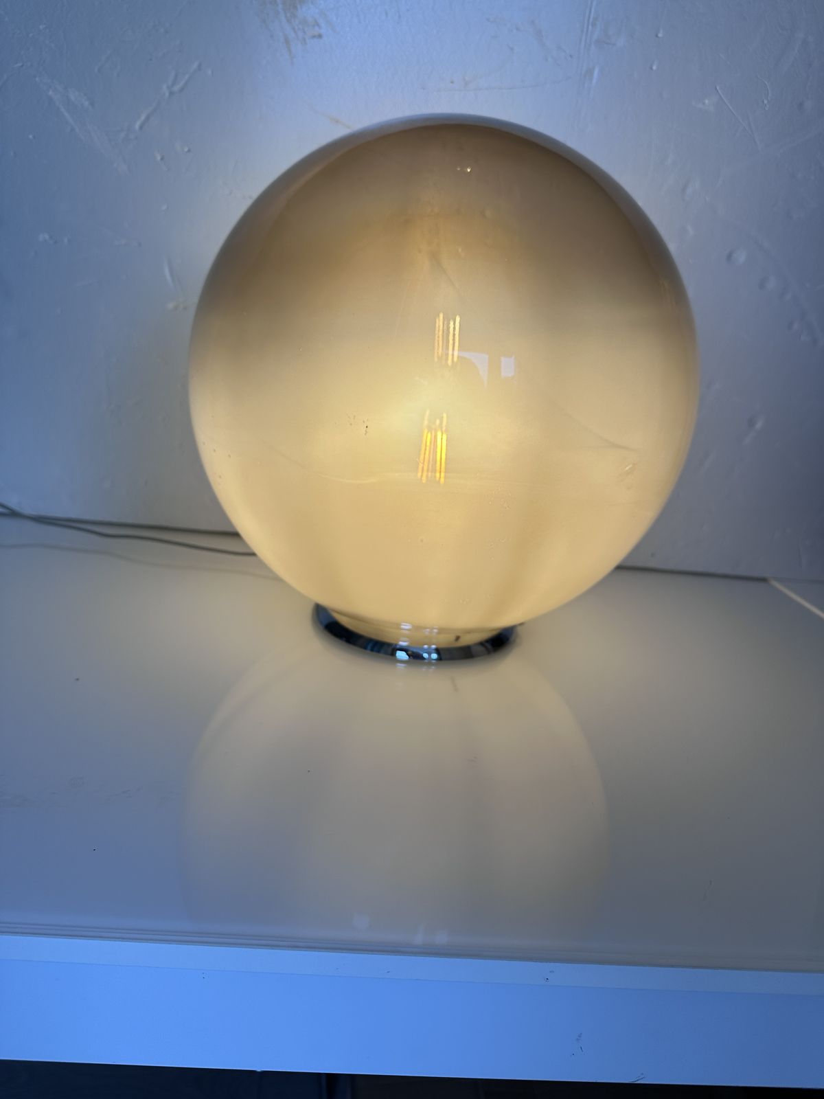 photo buy Italian Table Lamp Murano Glass By Simoeng In Varnished Fume'