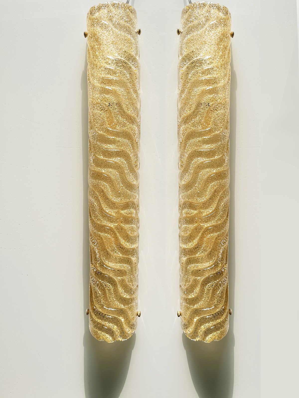photo vinterior Set Of Two Venetian Gold “Graniglia” Murano Glass Wall Sconce