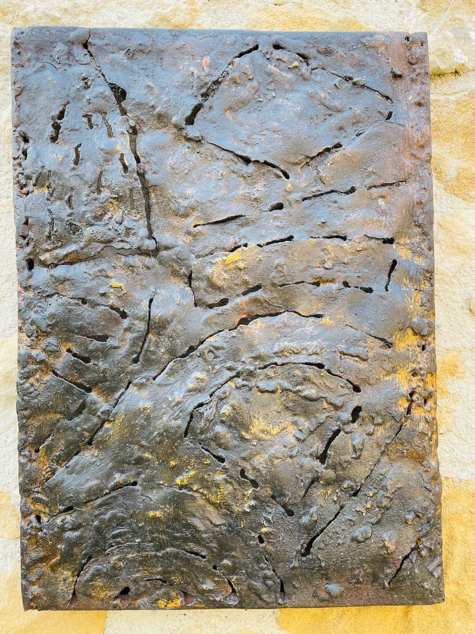photo for sale Mid Century American Brutalist Wall Sculpture By Irv Bramberg, 1960s, Set Of 3