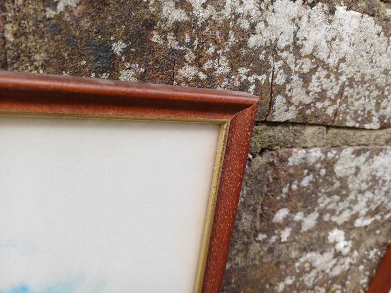 Cotswolds Vintage Prints, Framed, Upper Slaughter And Moreton On The Marsh   Vintage Paintings By Eric Mason, 1970s Paintings photo vintage