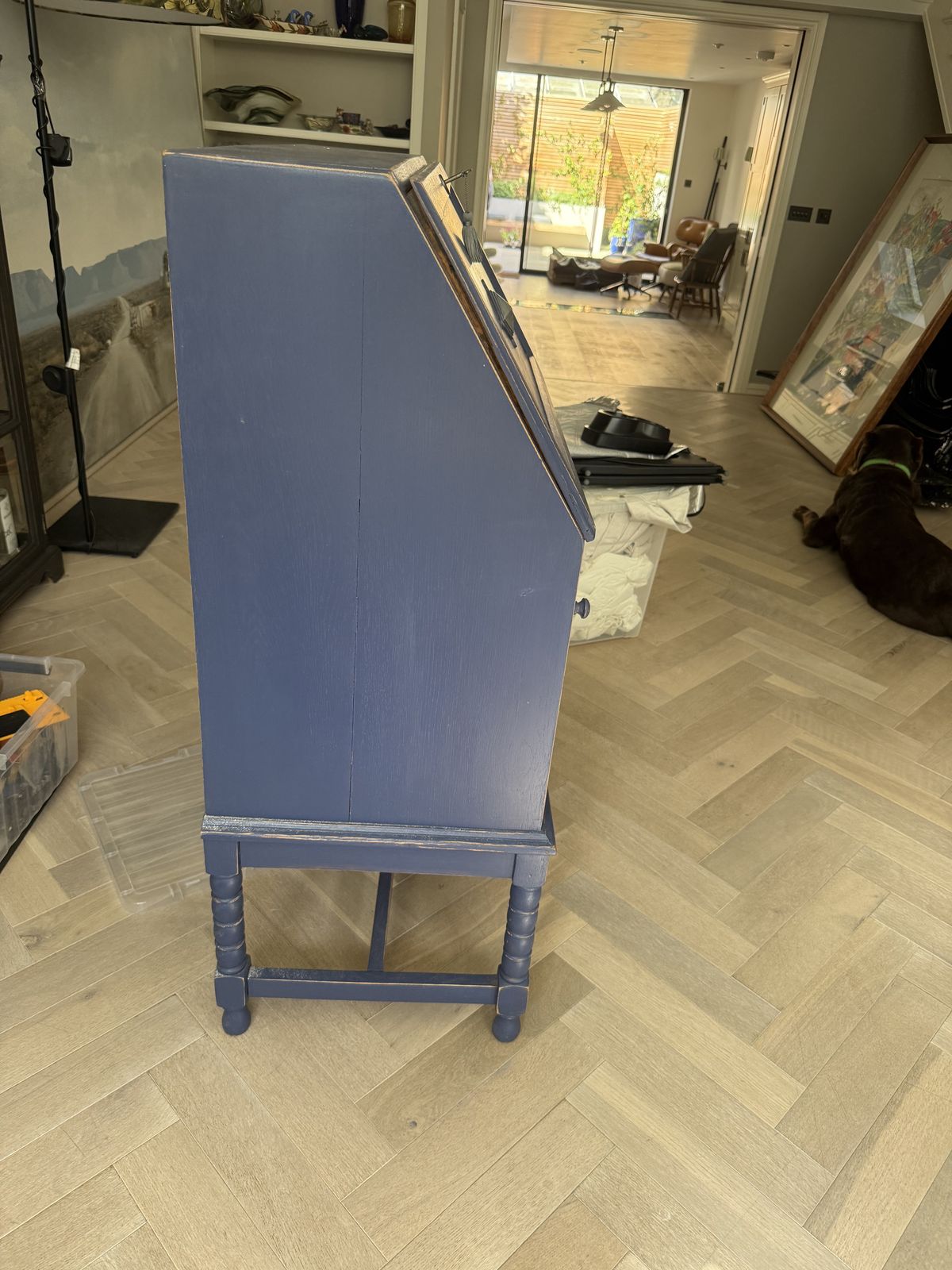 Vintage French Secretary Desk photo Furniture