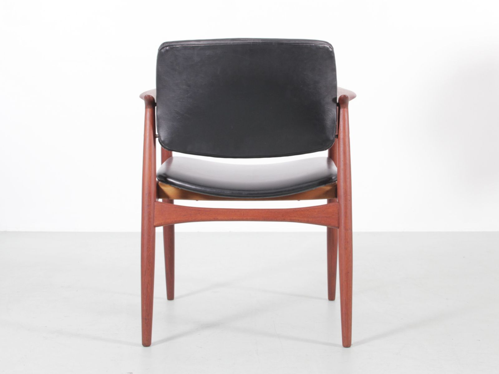 Furniture Mid Century Modern Danish Pair Of Armchair In Teak Model Captain 66 By Erik Buck photo
