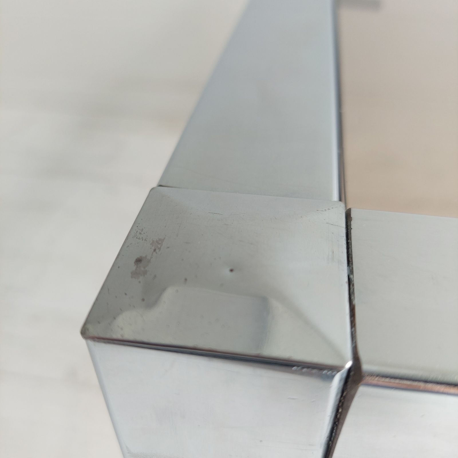 photo furniture Mid Century Bauhaus Chrome And Smoked Glass Coffee Table, 1970s