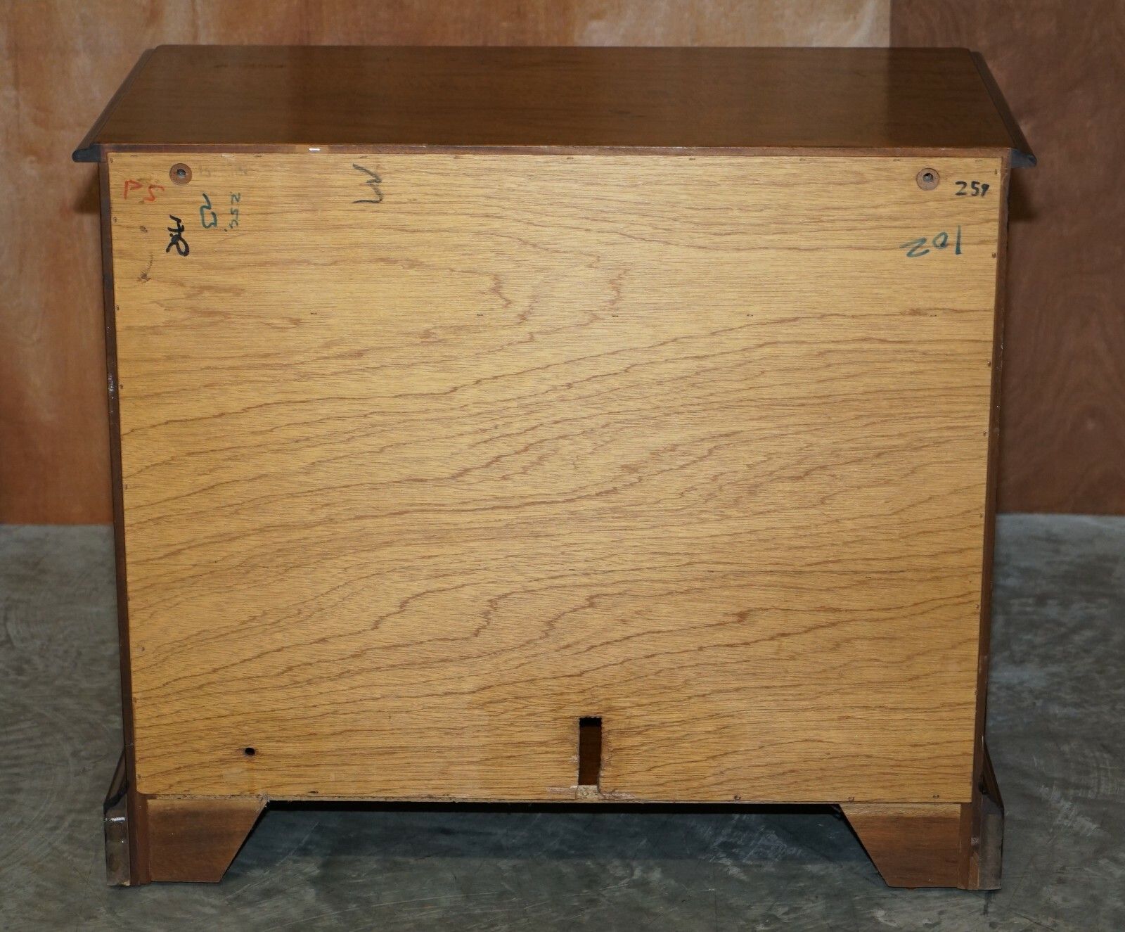 Furniture Lovely Burr & Quarter Cut Walnut Sideboard With Twin Drawers & Cupboard Base photo
