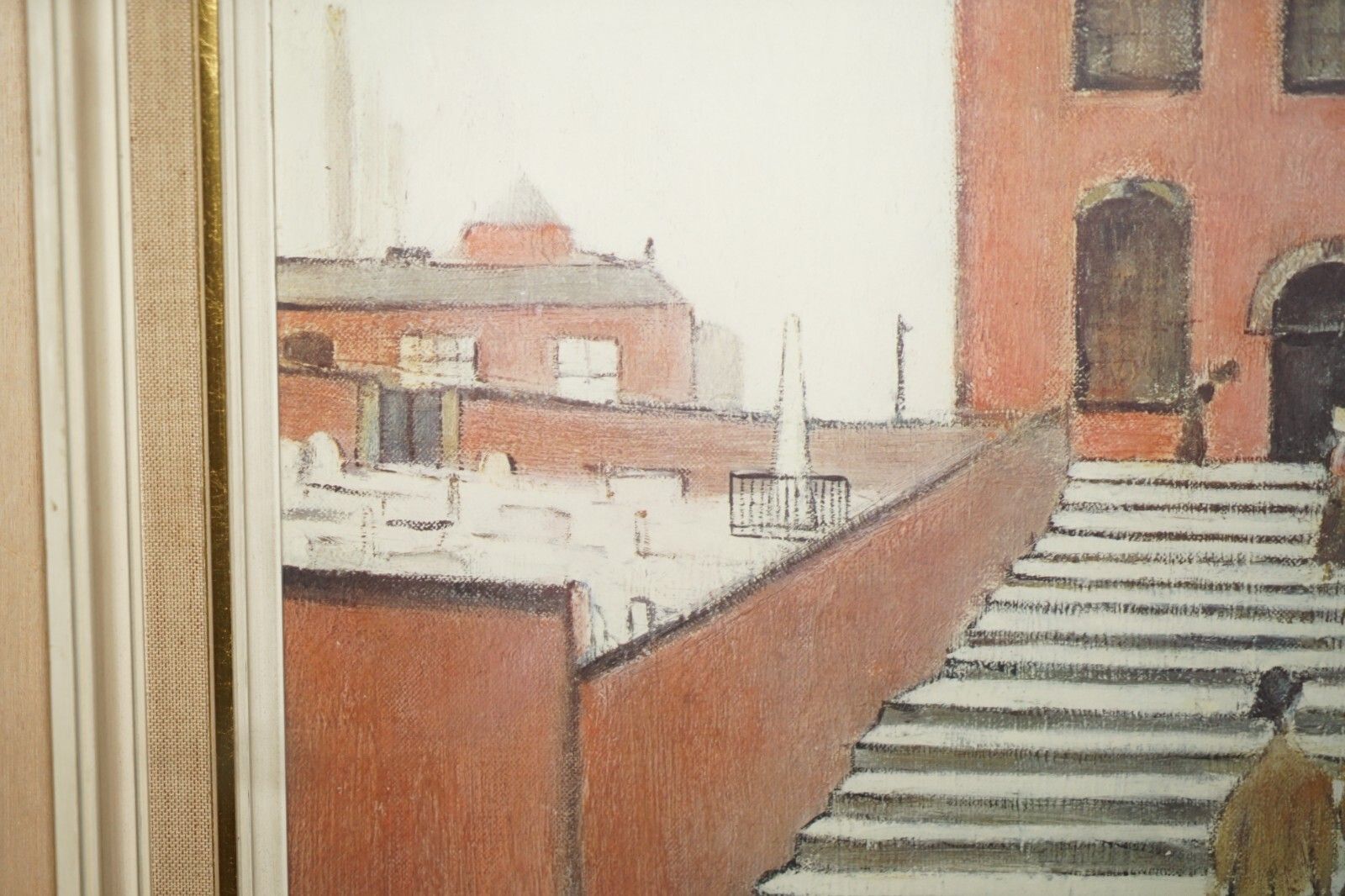 L S Lowry 053 The Old Church Print With Ganymed Label T & R Annan & Sons Ltd photo vintage
