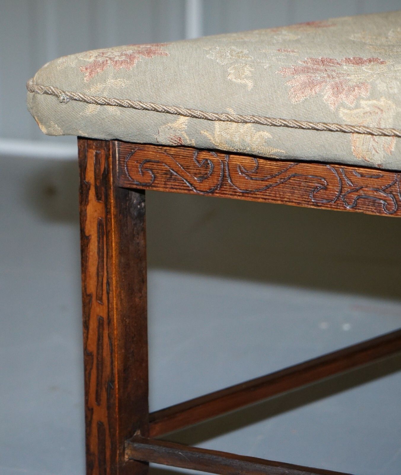 Furniture Rare Circa 1860 Victorian Triangle Hunting Stool From Buckeburg Castle Germany photo