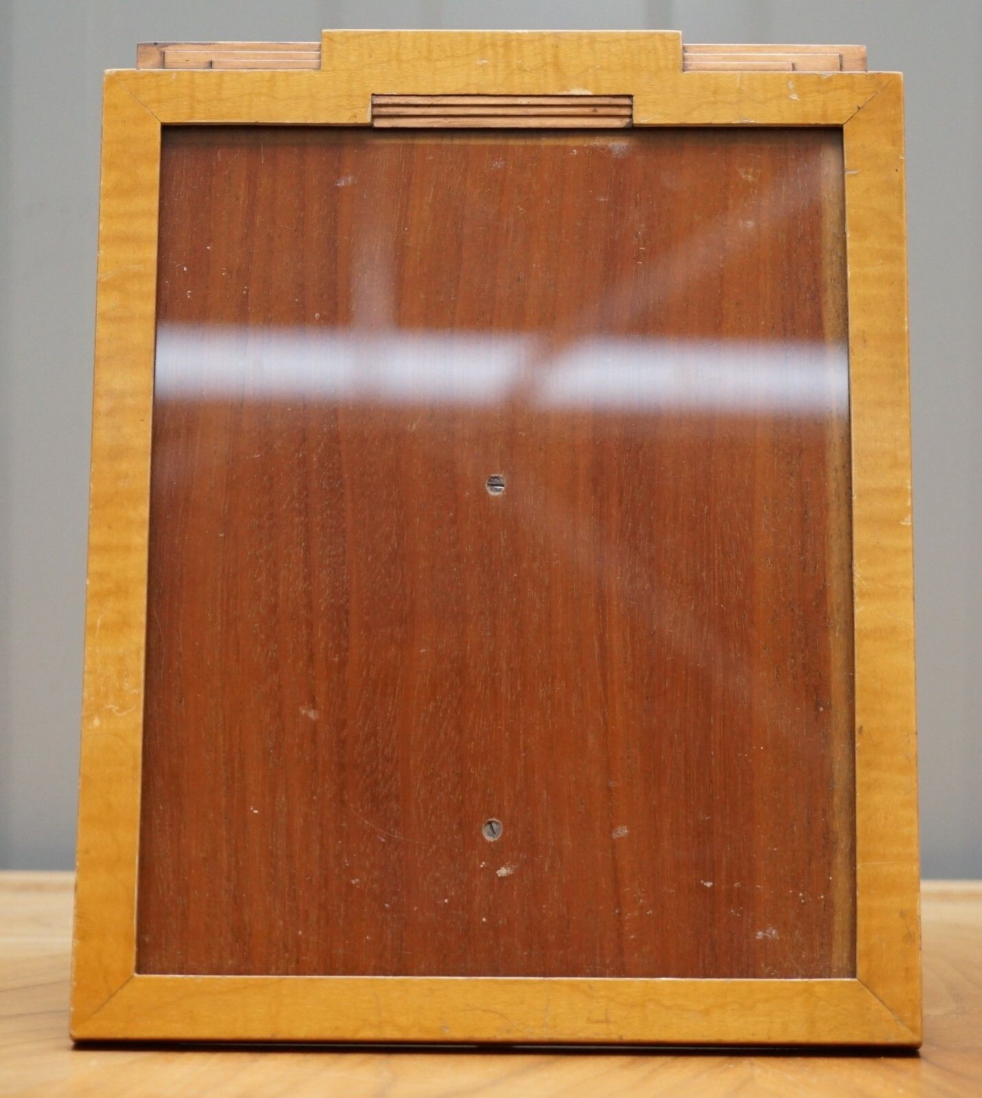 Asprey London American Art Deco Satinwood Table Picture Frame Exceptional Piece photo Home Decor