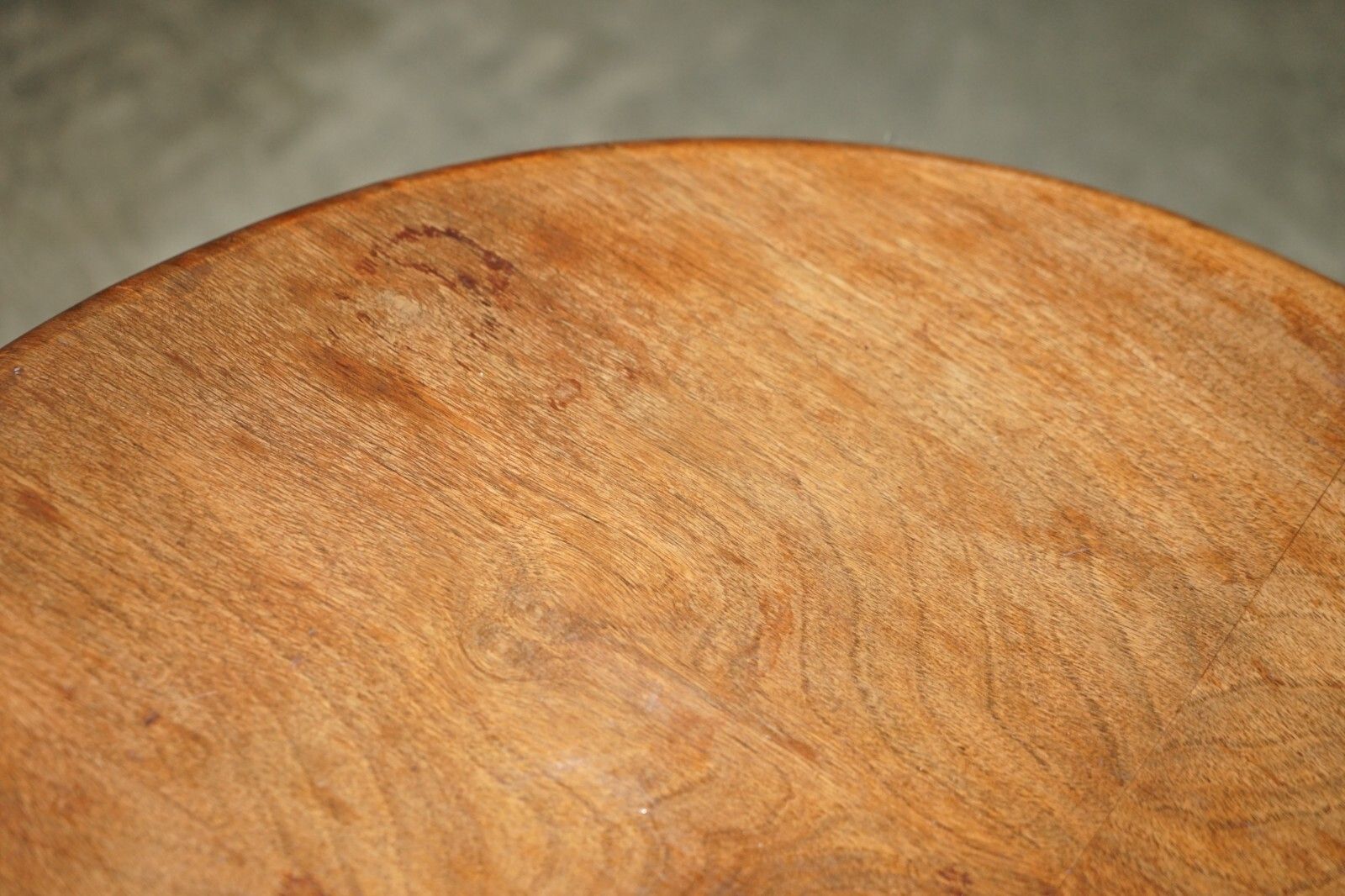 photo for sale Small Vintage English Oak Coffee Table With Nice Cabriole Legs Lovely Patina