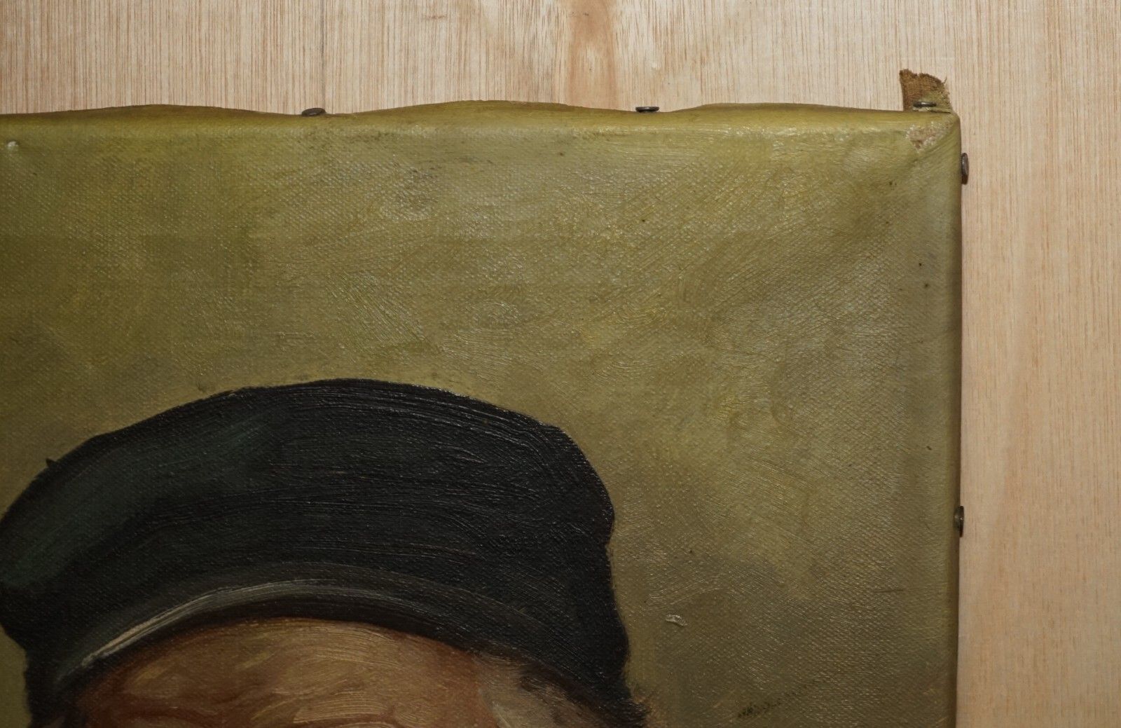 19th Century Dutch Oil On Canvas Painting Of Old Man Smoking A Pipe Part Suite photo 750.0