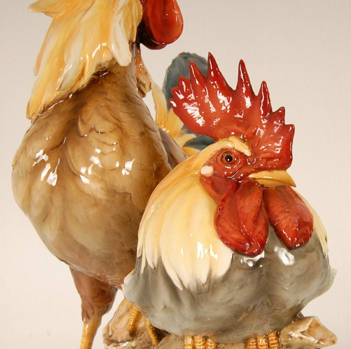 Mid Century Italian Ceramic Rooster Figurine In The Style Of Cacciapuoti, 1950s photo Home Decor