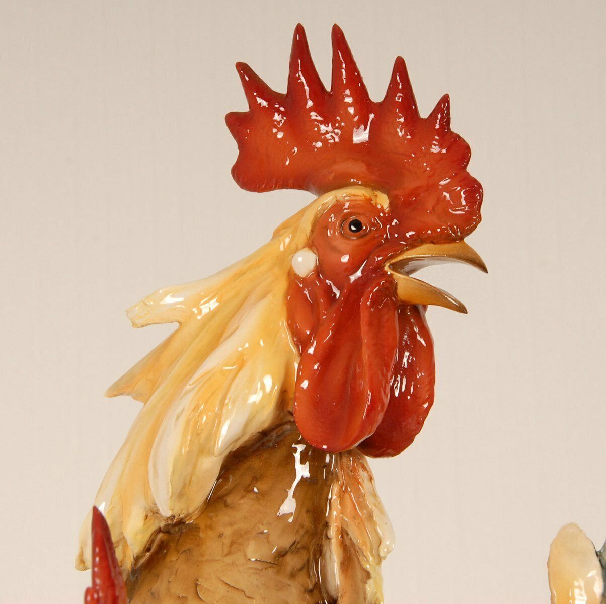 Mid Century Italian Ceramic Rooster Figurine In The Style Of Cacciapuoti, 1950s photo 3386.0