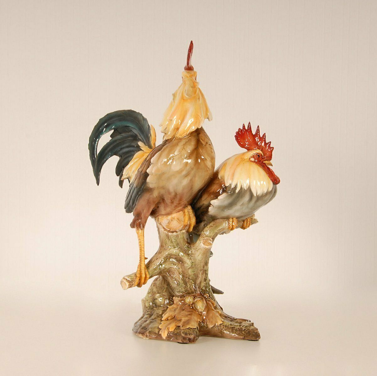 photo for sale Mid Century Italian Ceramic Rooster Figurine In The Style Of Cacciapuoti, 1950s