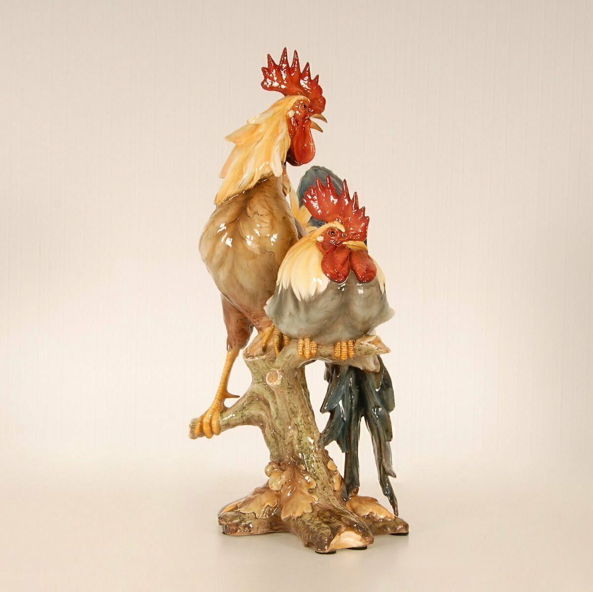 3386.0 Mid Century Italian Ceramic Rooster Figurine In The Style Of Cacciapuoti, 1950s photo