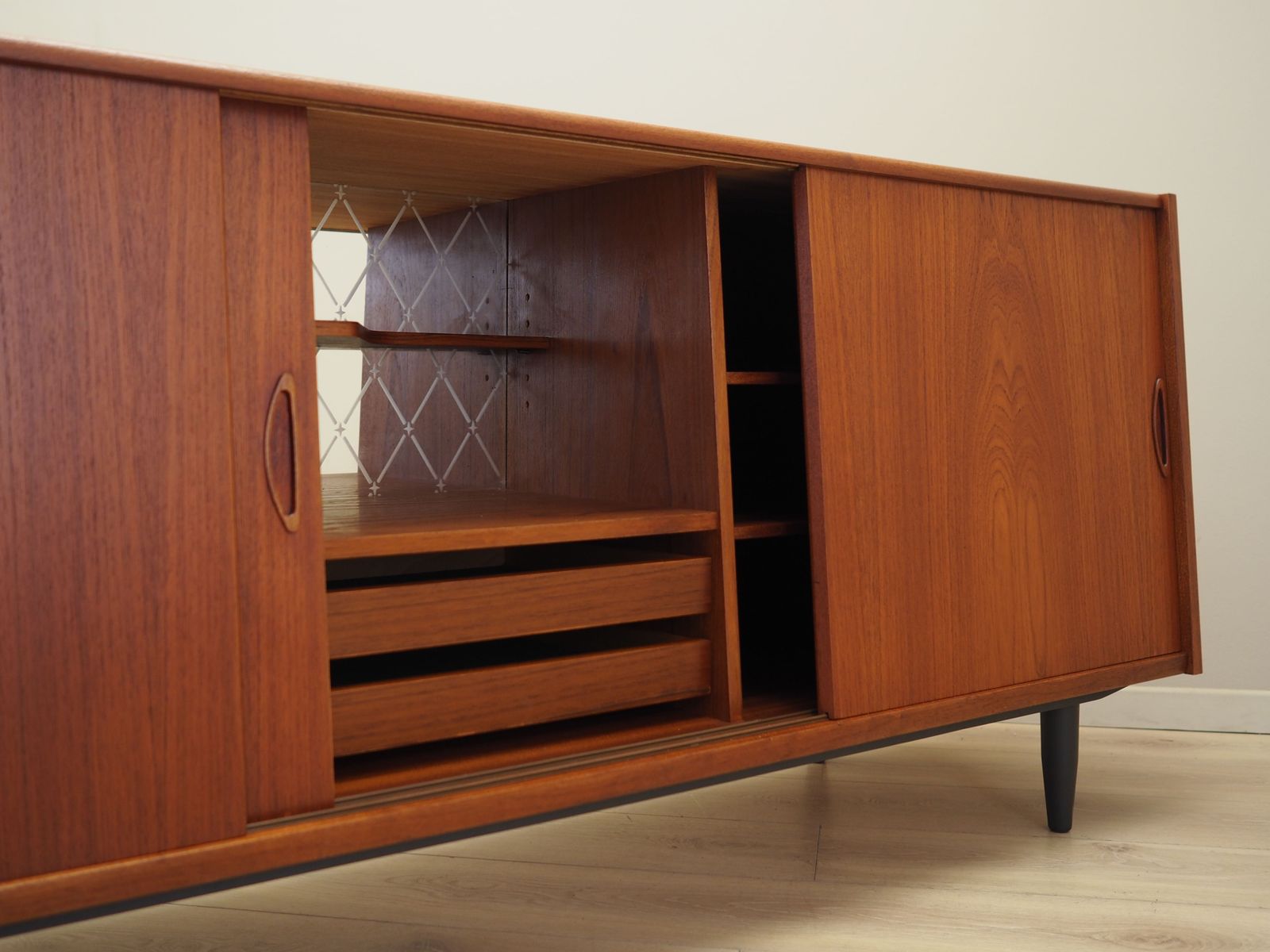 Teak Sideboard Danish Design 1970s Production Denmark photo vintage