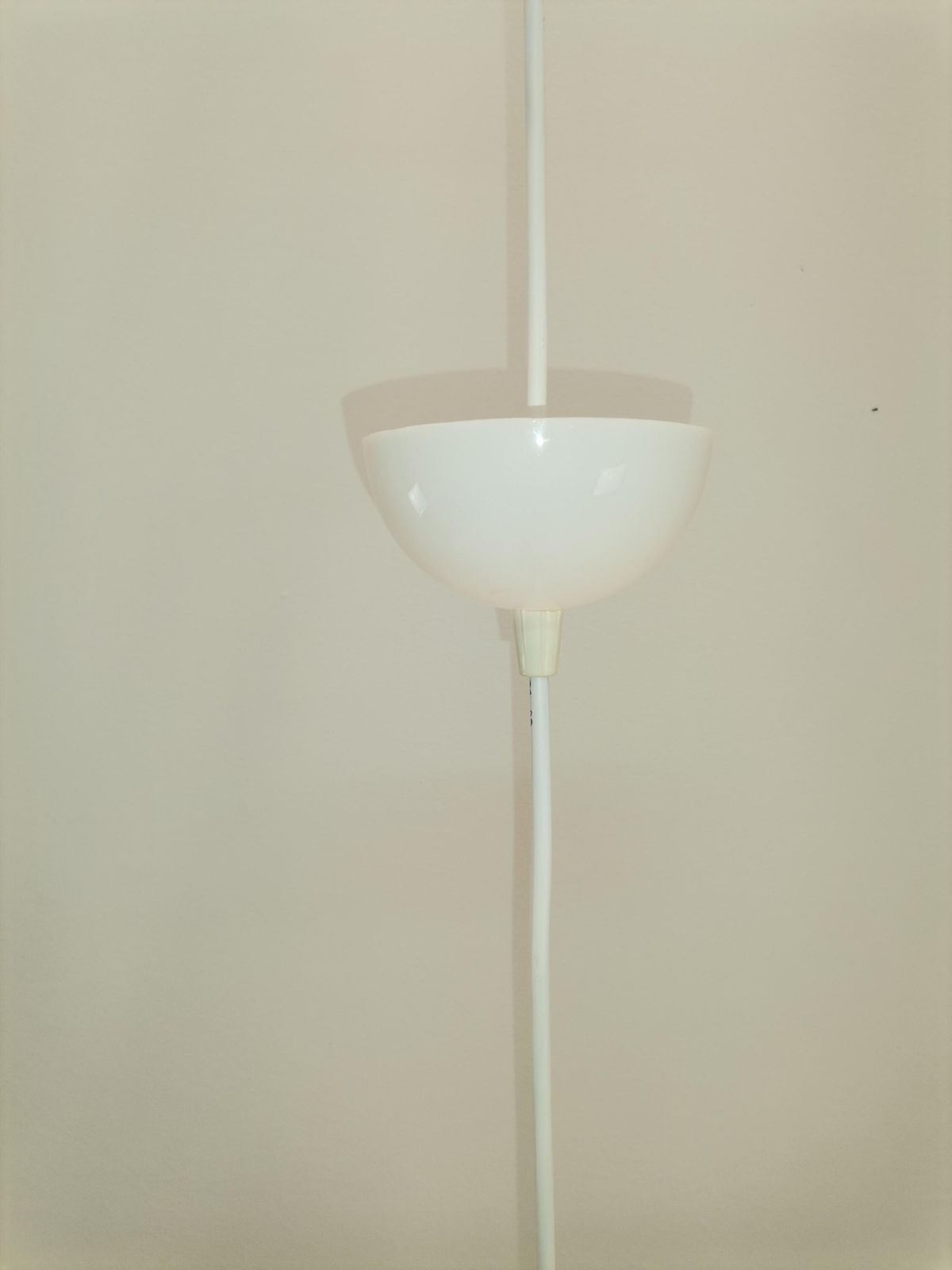 Mid Century Small Ufo Pendant Light / Orange And White Acrylic / Guzzini Italy And Meblo Yugoslavia (1 Of 2) photo 406.0