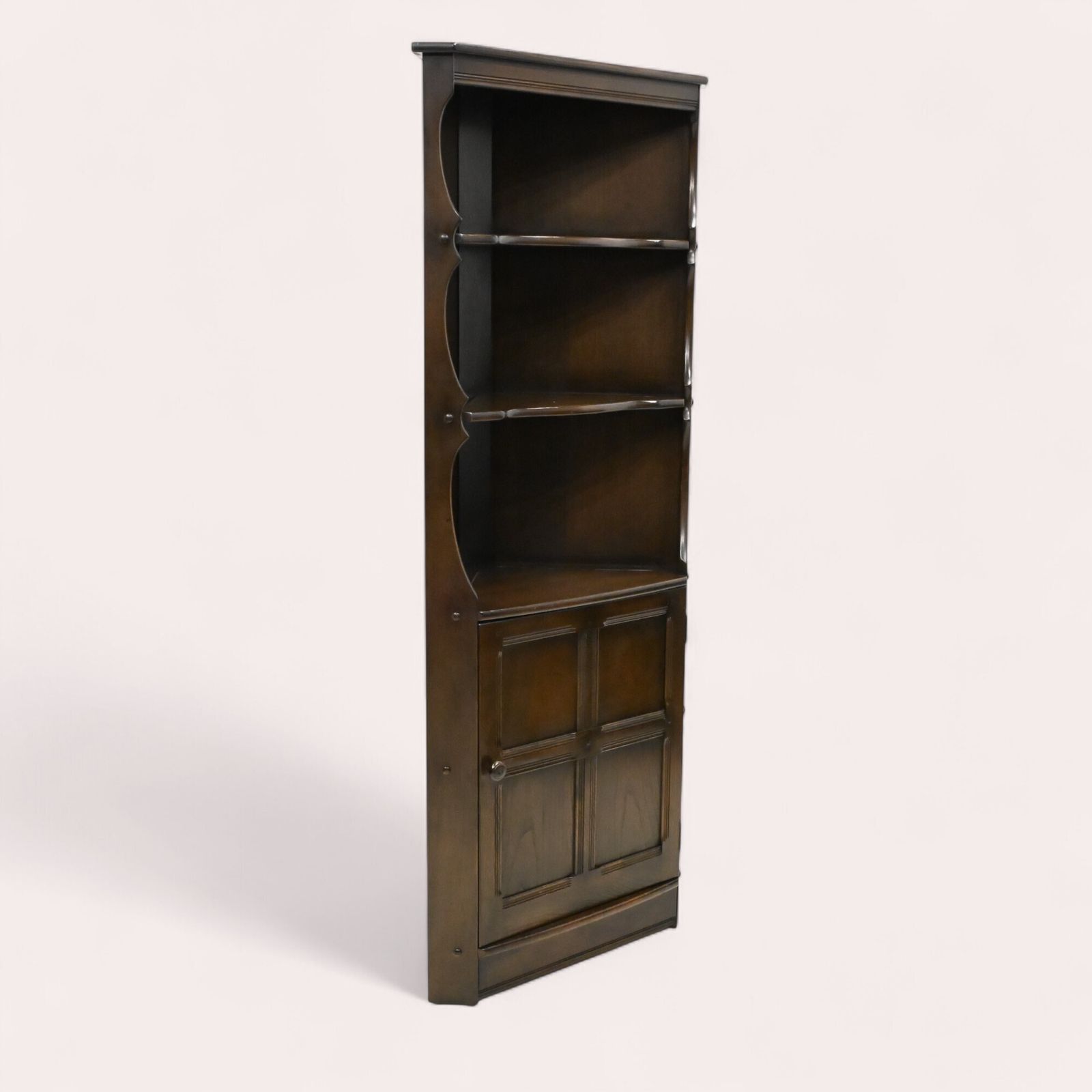 Genuine Ercol Corner Cabinet With Shelves Late 70s Free Uk Delivery photo Furniture