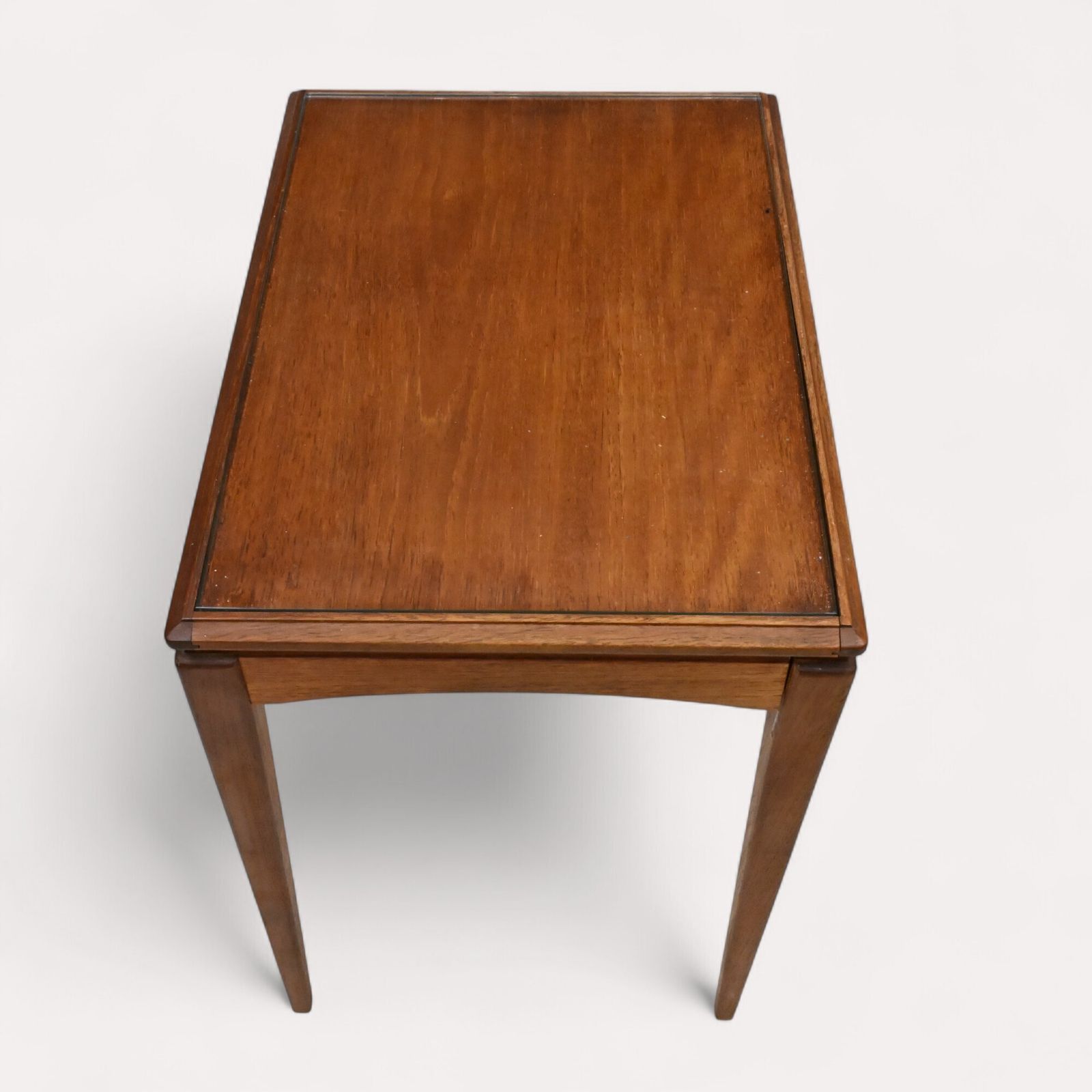Retro Teak Nest Of Tables With Glass Tops Free Uk Delivery. photo vinterior