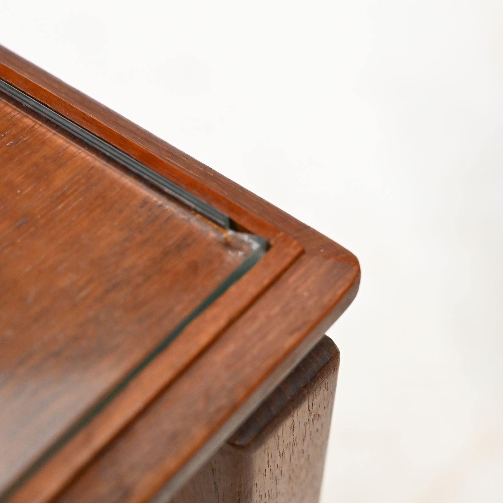 photo furniture Retro Teak Nest Of Tables With Glass Tops Free Uk Delivery.