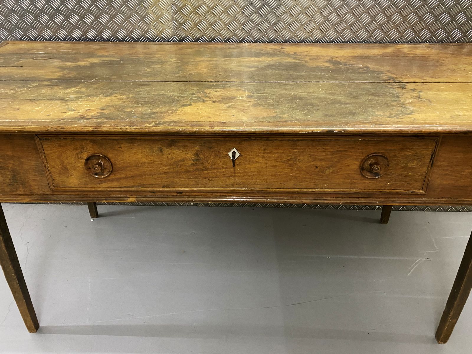 Superb Brazilian Jatoba / Oak Farmhouse Kitchen Refectory Dining Table. photo for sale