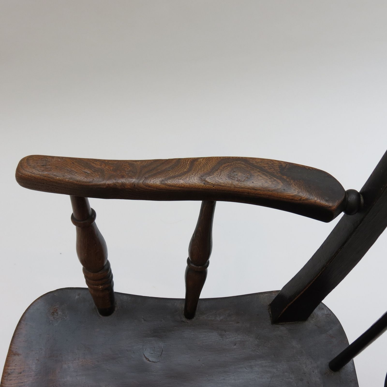 19th Century  Welsh Elm Folk Farmhouse Chair photo buy