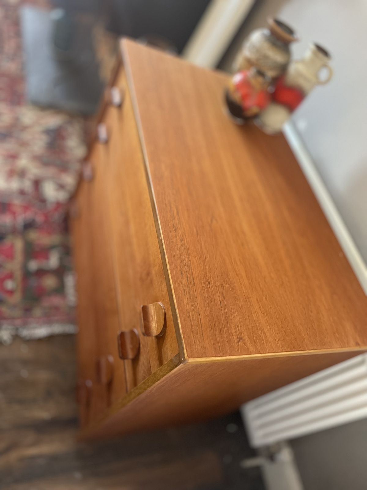 495.0 Mid Century Four Drawer Chest Of Drawers By John & Silvia Reid For Stag photo
