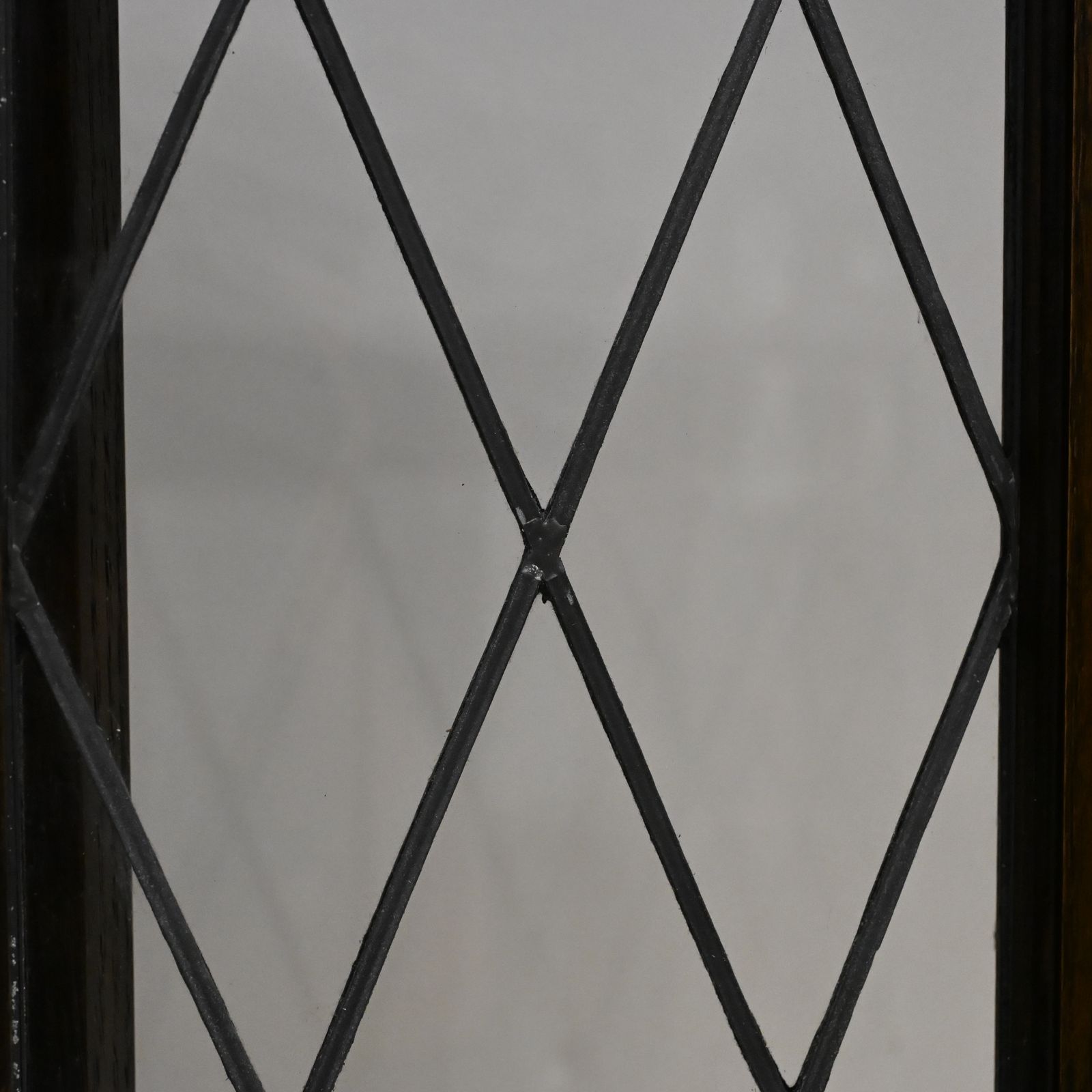 Old Charm Hanging Corner Display Cabinet Leaded Glass Model 1914 Free Delivery photo vintage