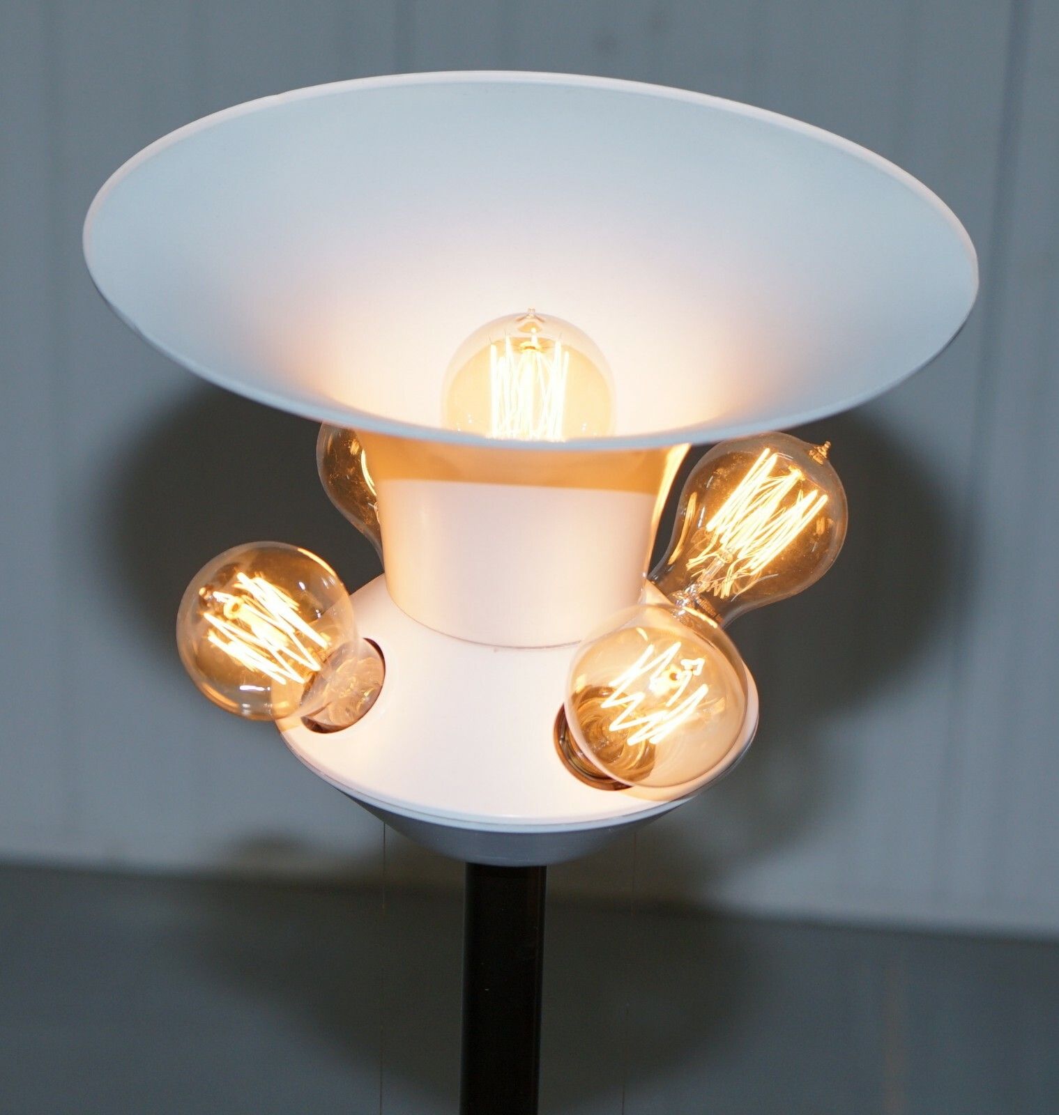 Rare Original Art Modern Circa 1960 Floor Standing 5 Bulb Lamp Bronzed Must See! photo vinterior