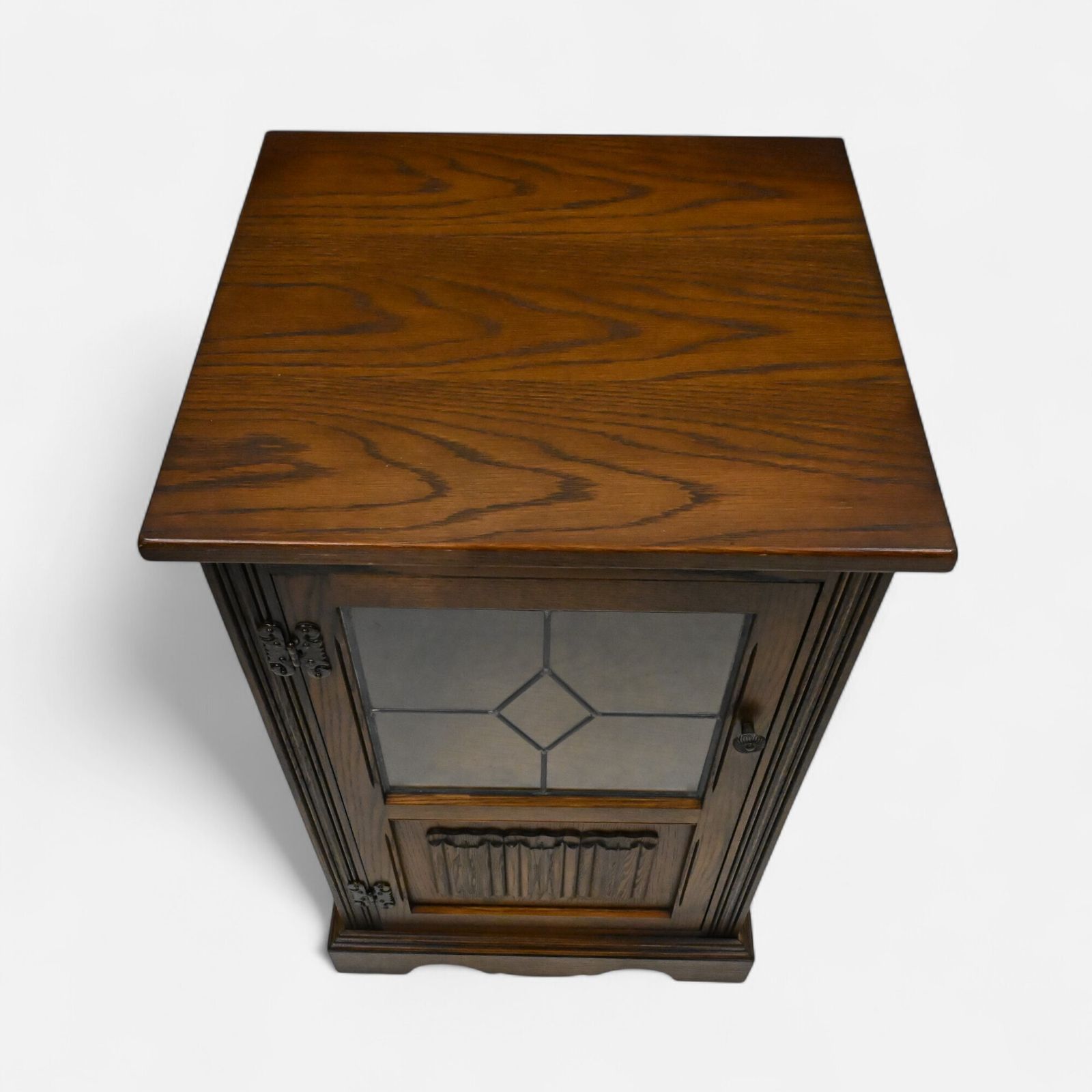 Old Charm Hi Fi/Record Cabinet Light Oak Free Uk Delivery* photo vintage