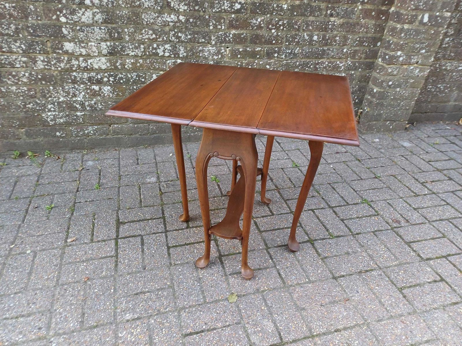 Vintage Mahogany Sutherland Table C1900 Drop Leaf Cabriole Legs Oak Mechanism Space Saver Antique Export Piece Johannesburg