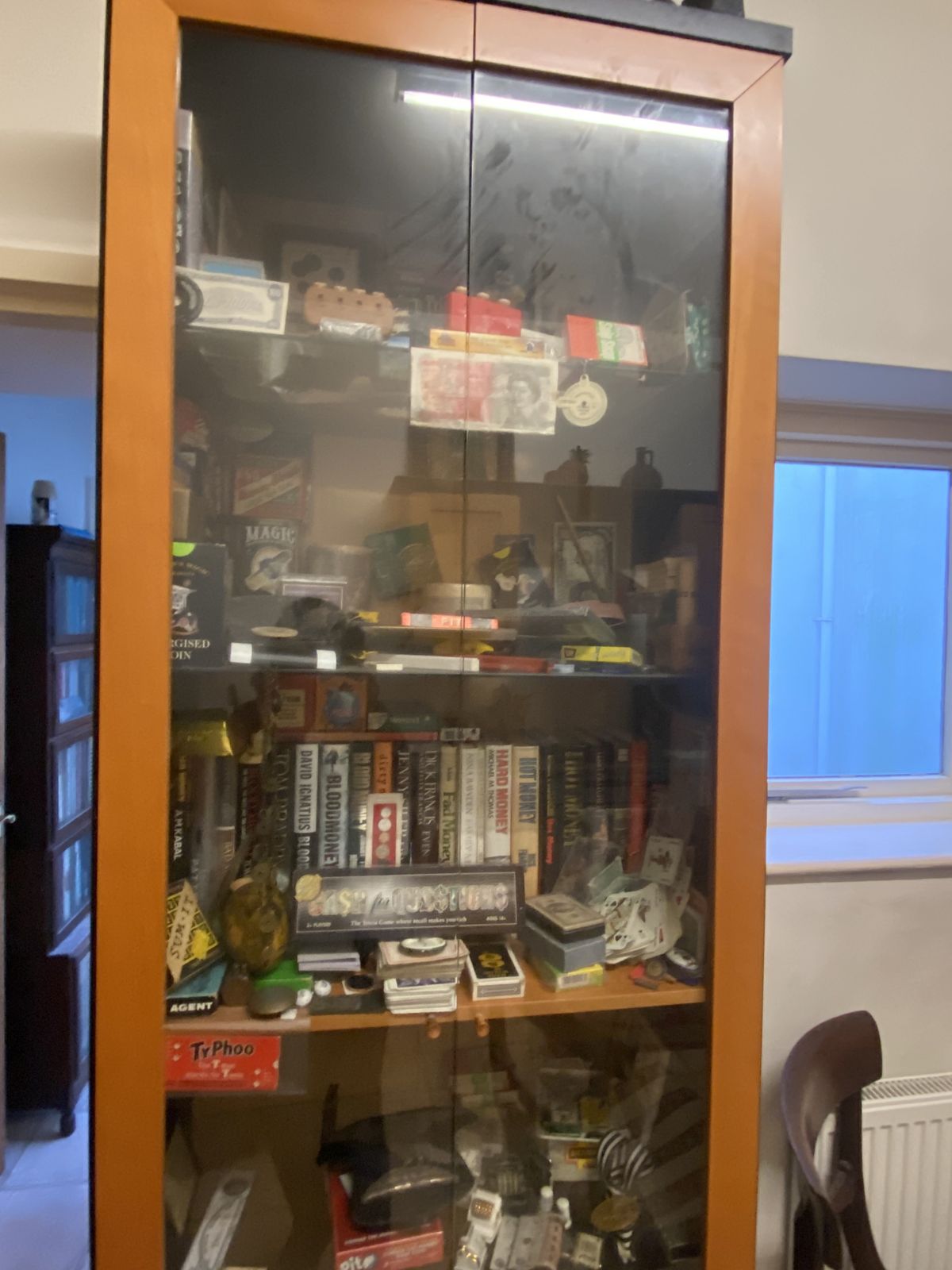Display Cabinet (Large) Used To House Collectibles. Glass Doors. 7ft Tall. photo 50.0