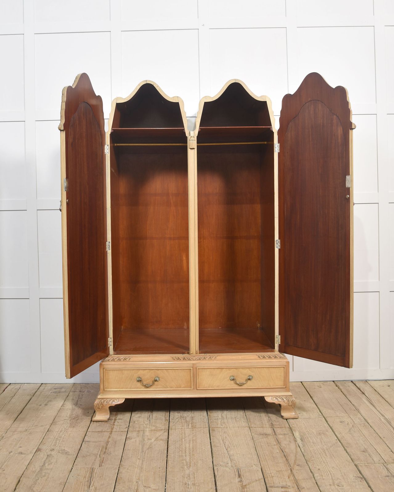 Near Pair Of Walnut Wardrobes photo buy