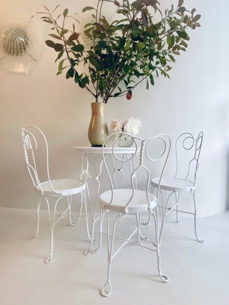 Mid Century Bistro Table And Chair Set photo for sale
