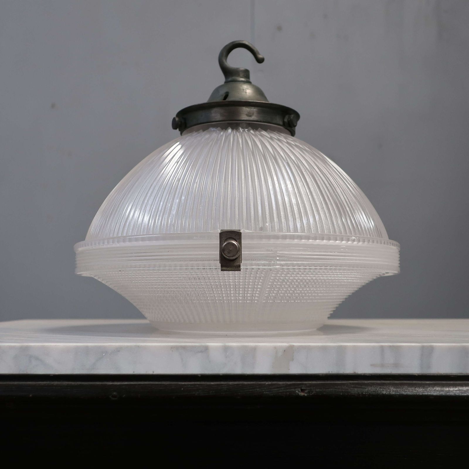 Two Part Holophane Pendant Light photo 355.0
