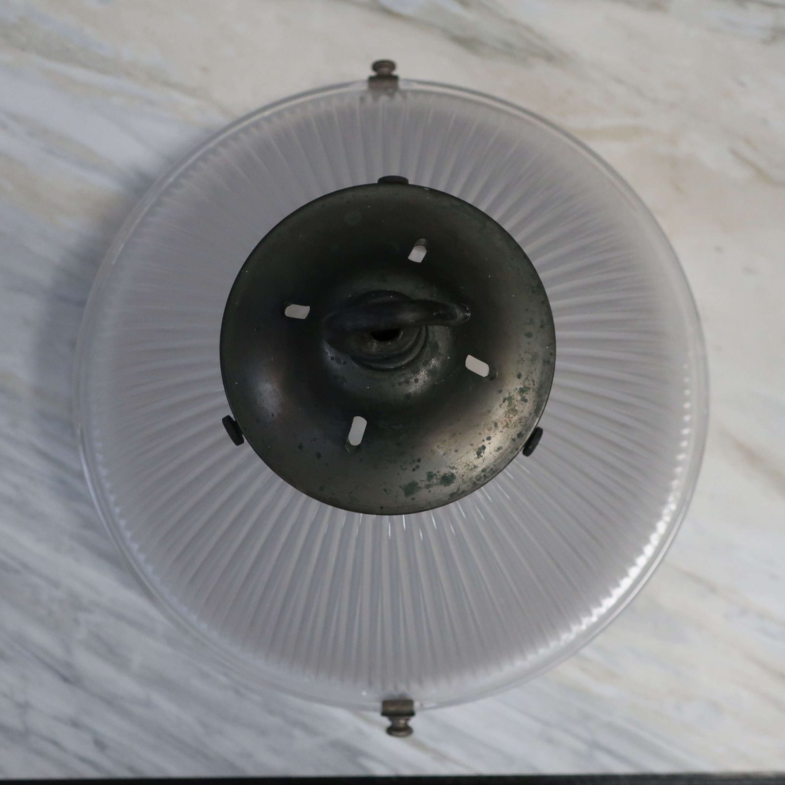 photo furniture Two Part Holophane Pendant Light