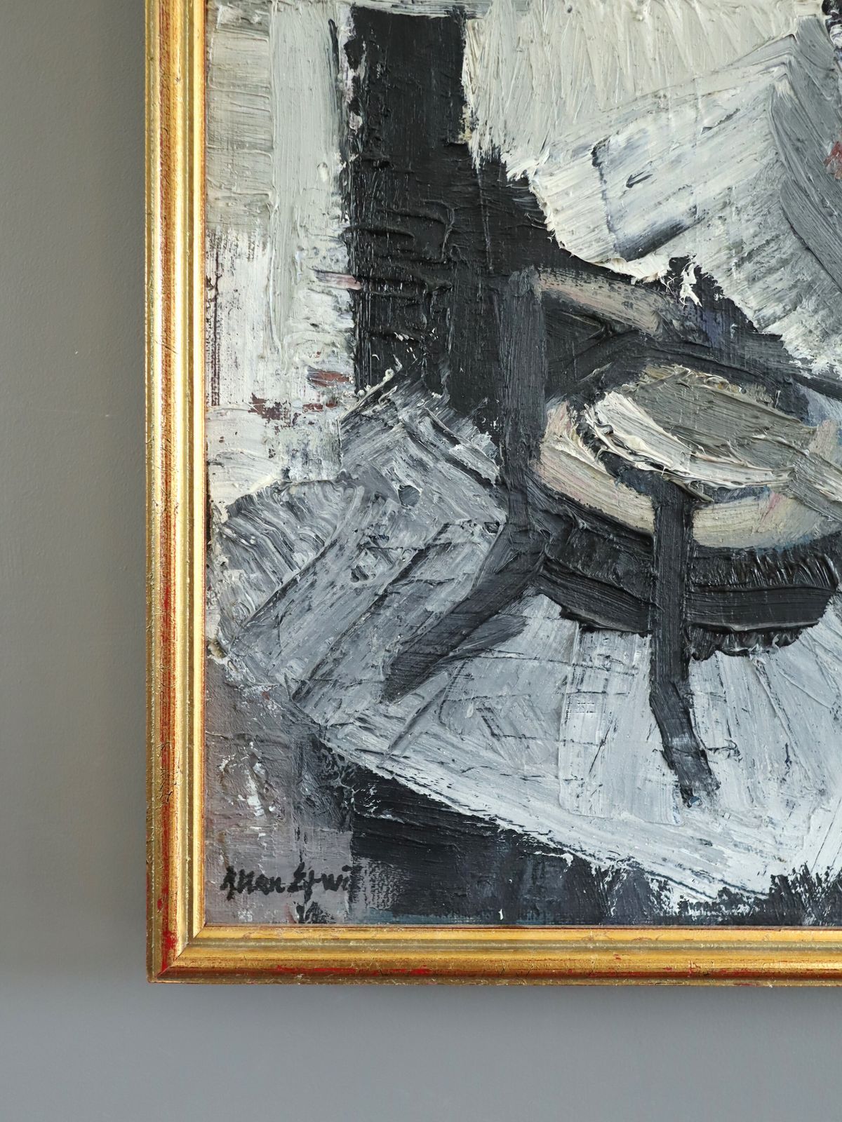 The Kettle Oil Painting, Mid 20th Century photo 561.0