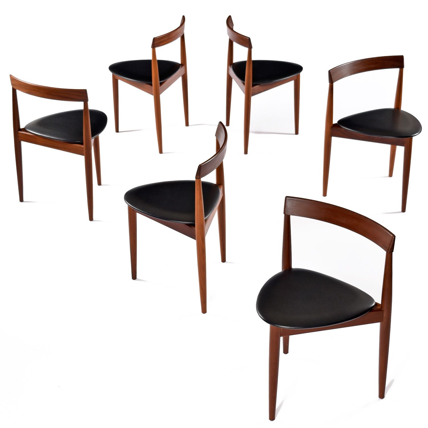 1960s Set Of 6 Of Frem Rojle  Chairs By Hans Olsen photo furniture