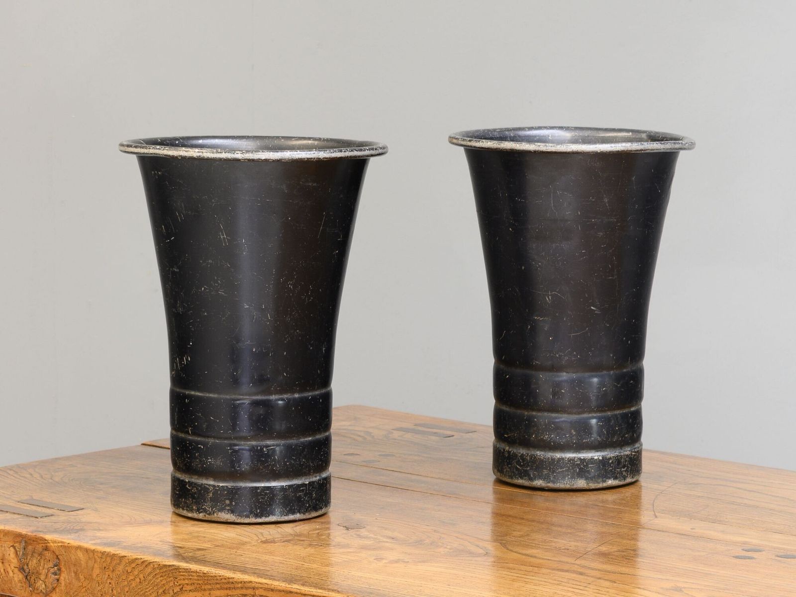 Pair Of Flower Stands, 1930s, Aluminium photo furniture
