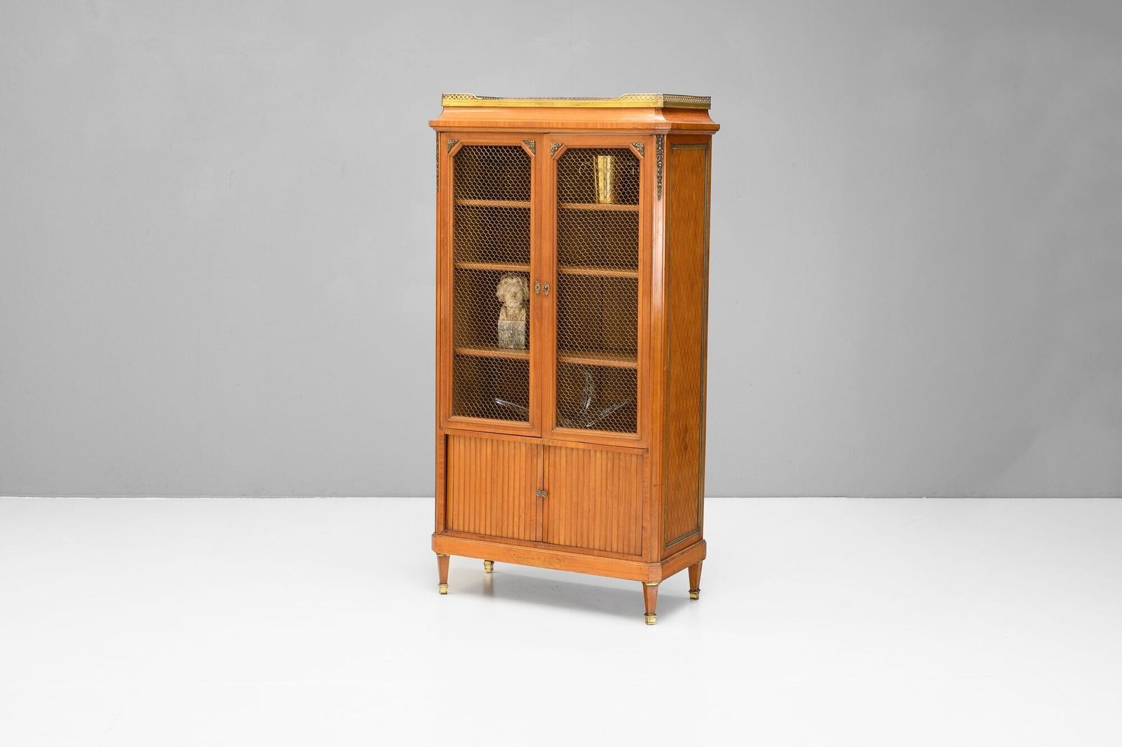 Satinwood Cabinet, 1930s, Vintage