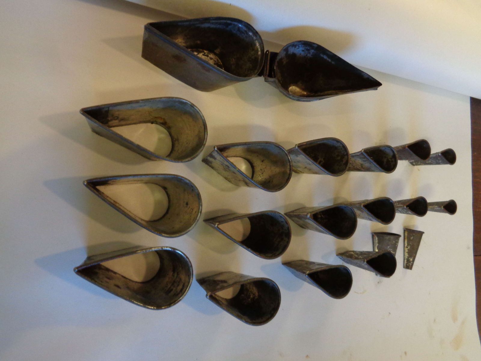 French Cased Set Of 18 Pastry Cutters photo vintage