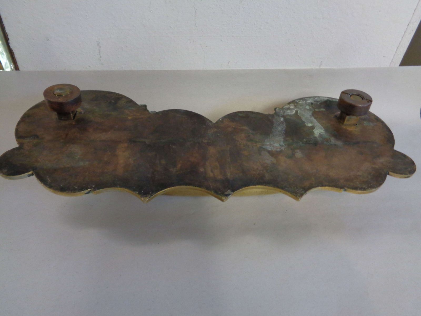 Antique Heavy Brass Door Handle / Knocker photo vinterior