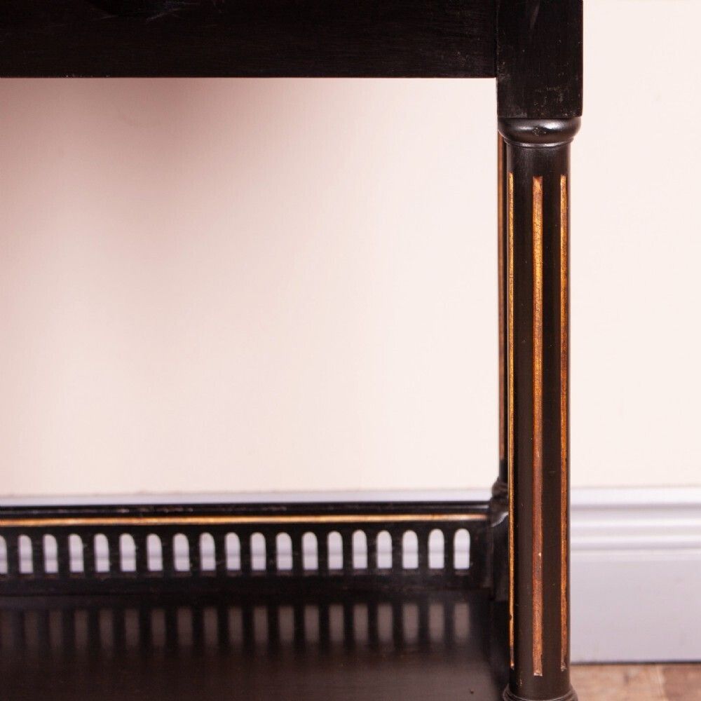photo for sale Victorian Aesthetic Movement Ebonised Sutherland Table By Jenks & Woods